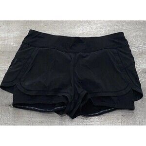 Athleta Prism 2-in-1 Lined Compression Running Shorts Activewear Women's M